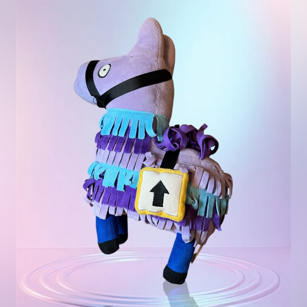Purple and Blue Llama Plush Toy